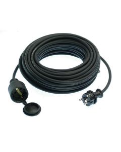 Schwabe Verlengkabel Rubber H05RR-F 3x1,5 zwart IP44 25m
